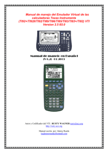 Manual de la calculadoras Texas Instruments
