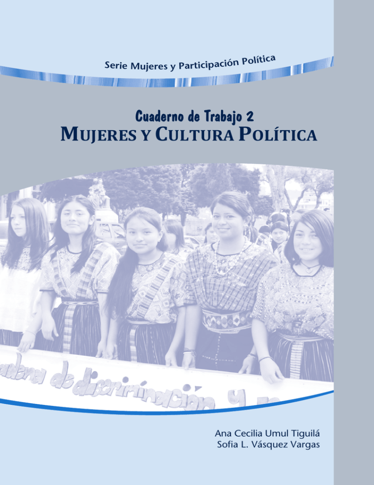 Mujeres Y Participaci n Pol tica Cuaderno De Trabajo 2 Mujeres Y 