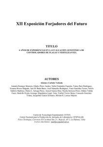 XII Exposición Forjadores del Futuro TITULO AUTORES