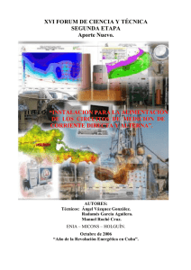 XVI FORUM DE CIENCIA Y TÉCNICA SEGUNDA ETAPA Aporte Nuevo. TÍTULO: