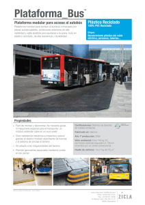 Plataforma_Bus Plástico Reciclado Plataforma modular para acceso al autobús