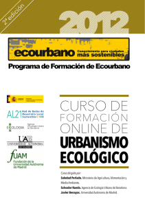 2012 URBANISMO ECOLÓGICO CURSO DE