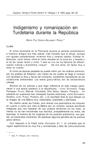 Indigenismo y romanización en Turdetania durante la República
