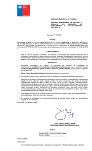 RESOLUCIÓN EXENTA Nº:7804/2015 APRUEBA  MONOGRAFÍA  DE  PROCESO  Y EXCLUYE  DEL 