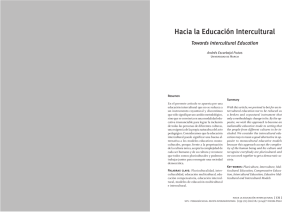 Hacia la Educación Intercultural Towards Intercultural Education Andrés Escarbajal Frutos