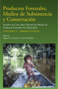 Productos Forestales, Medios de Subsistencia y Conservación