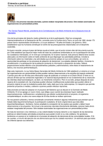 El derecho a participar Viernes, 02 de Enero de 2009 08:46