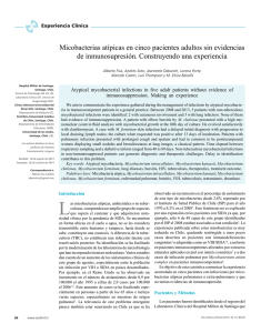 Microbacterias atípicas en cinco pacientes adultos sin evidencias de inmunosupresión_Construyendo una experiencia