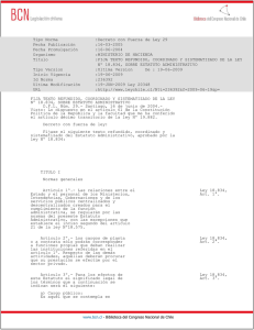 Tipo Norma :Decreto con Fuerza de Ley 29 Fecha Publicación