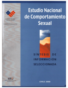 Estudio Nacional de Comportamiento Sexual (MINSAL, 2000)
