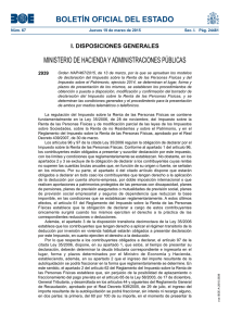 la orden del Ministerio de Hacienda