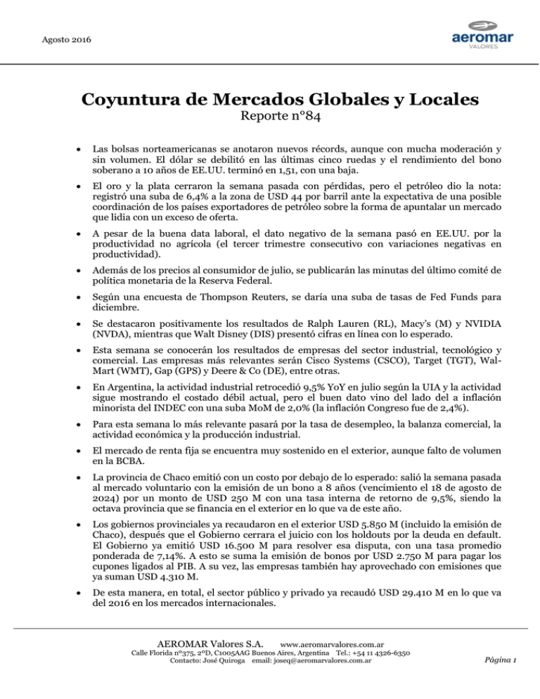Agosto Reporte 84