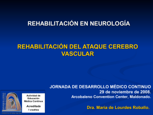 ACV rehabilitación del paciente con accidente cerebrovascular