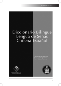 Diccionario bilingue de lengua de señas Chilena Español Tomo I