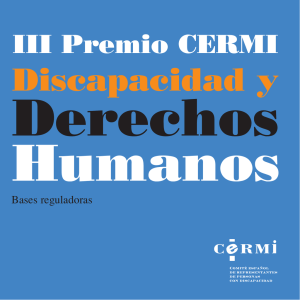 folleto III Premio CERMI Discapacidad y Derechos Humanos