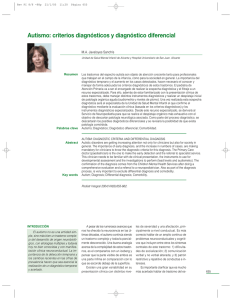 Autismo criterios diagnósticos y diagnóstico diferencial