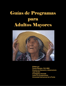 Tercera edad programa de cuidados del anciano