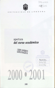 , del  curso  académico apertura 35