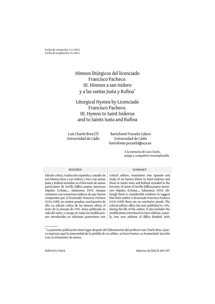 Minerva 2013 26 himnos liturgicos pdf