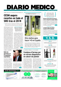 { } CESM augura recortes en todo el