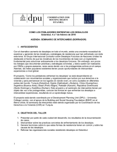 application/pdf Como los pobladores enfrentas los desalojos (Estambul, 4-7 febrero 2010, BSHF-DPU, ES).pdf [122,82 kB]
