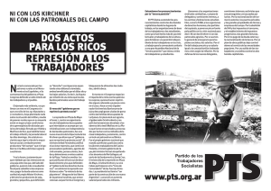 PDF - 670 KB - Dos actos para los ricos, represión a los trabajadores