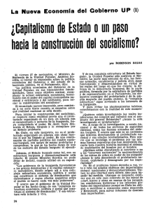 ¿Capitalismo de Estado o un paso hacia la construcción del socialismo?