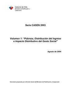 Caracterización Socioeconómica Nacional CASEN 2003