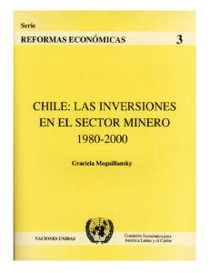 CHILE: LAS INVERSIONES EN EL SECTOR MINERO 1980-2000