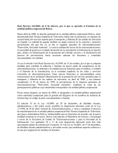 Real Decreto 164/2002, de 8 de febrero, por el que... entidad pública empresarial Red.es.