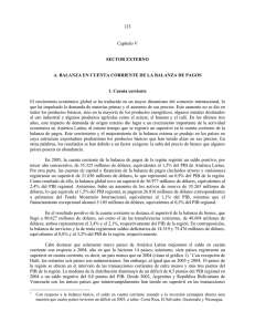Capítulo V. Sector externo (pdf 257 Kb.)