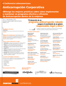 II Conferencia Latinoamericana Anticorrupcion Corporativa
