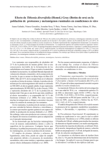 Efecto de Tithonia diversifolia (Hemsl.) Gray (Botón de oro) en la población de protozoos y metanógenos ruminales en condiciones in vitro