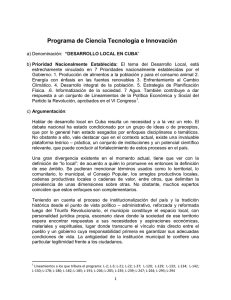 Programa de Ciencia Tecnología e Innovación