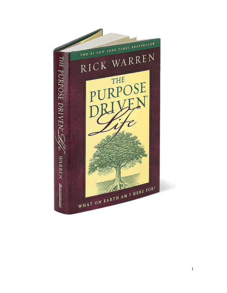 Rick Warren Una Vida Con Proposito 8005