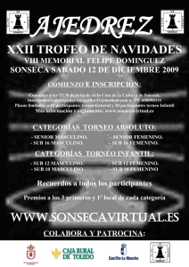 AJEDREZ XXII TROFEO DE NAVIDADES SONSECA SABADO 12 DE DICIEMBRE 2009