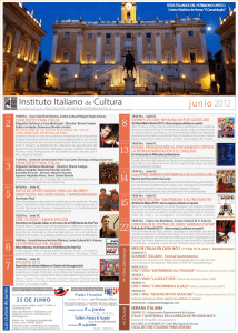 Agenda Cultural JUNIO 2012