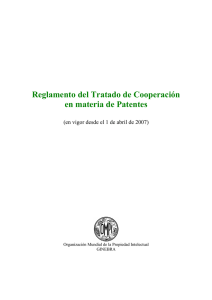 Reglamento del Tratado de Cooperación en materia de Patentes
