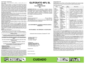 GLIFOSATO 48 % SL