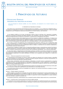 Ley del Principado de Asturias 6/2009, de 29 de diciembre, de Evaluaci n de la Funci n Docente y sus Incentivos (BOPA de 31 de diciembre de 2009).