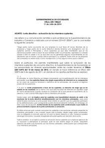 Oficio 220-108664-14 _Junta directiva u2013 Actuacion de los miembros suplentes._