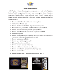 G.M.F.  Auditores  &amp;  Asesores  Es ... PORTAFOLIO DE SERVICIOS