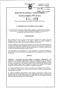 Decreto 1950-12 (Reglamentario retenciones independientes)