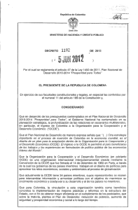 Decreto 1192-12 (Reglamenta Art. 47 de Ley 1450 de 2011)