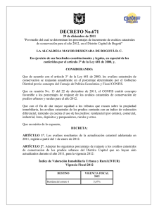 Decreto 671-2011 ( IVIUR 2012)
