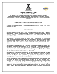 Bogota - Resolucion DDI-176063-11 (Formularios de distribucion gratuita 2012)