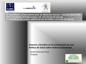 Download do arquivo Avances y Desafíos en la Construcción de una Política de Salud sobre Violencia Doméstica Sandra Romano