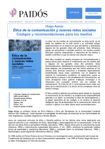 tica de la comunicaci n y nuevos retos sociales , de Hugo Aznar