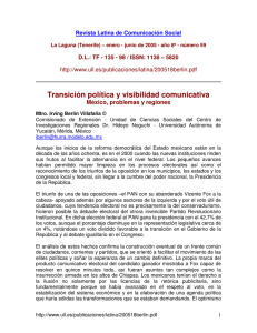 18 - Transici n pol tica y visibi lidad comunicativa. M xico, problemas y regiones