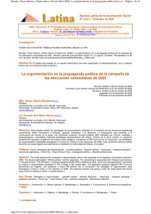 Revista Latina de Comunicación Social 61 enero – diciembre de 2006
